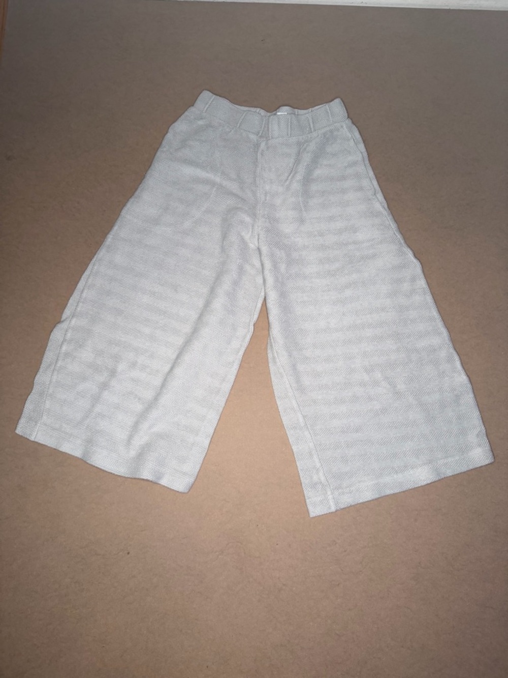 Free People FP Beach Terry Herringbone Knit Wide Baggy Lounge Pants Sweatpant Sm